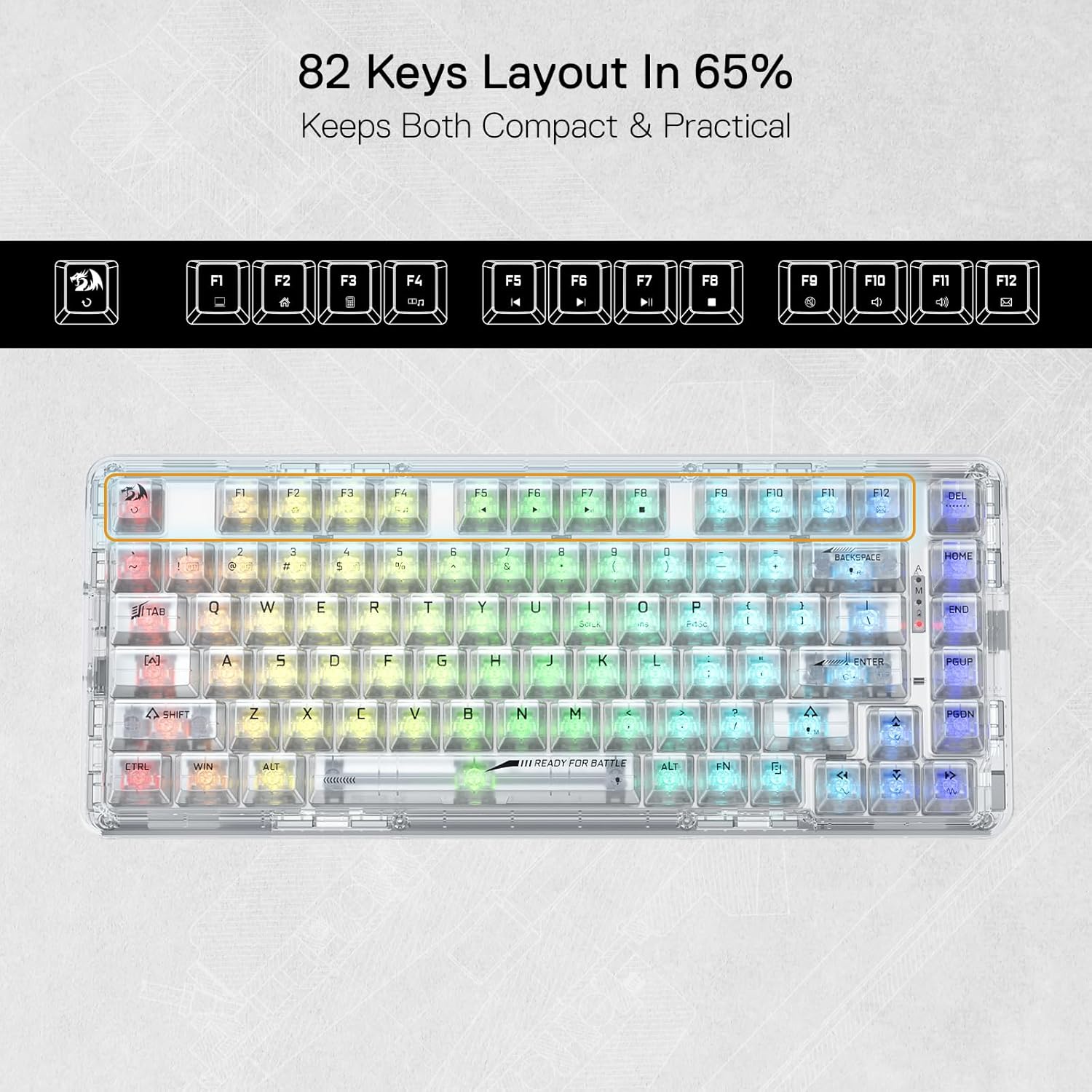 REDRAGON K649CT-RGB-PRO ELF PRO wired keyboard