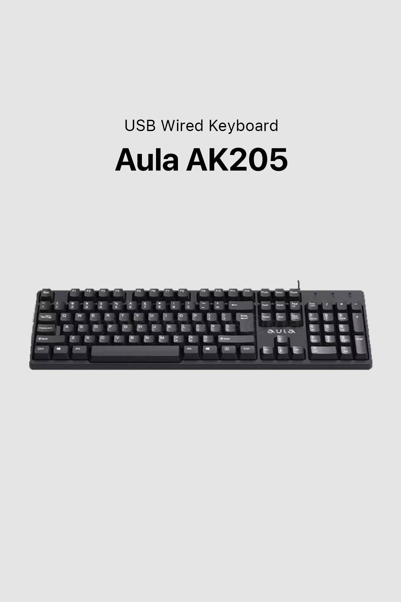 AULA AK205 Wired Keybord us layout with Arabic