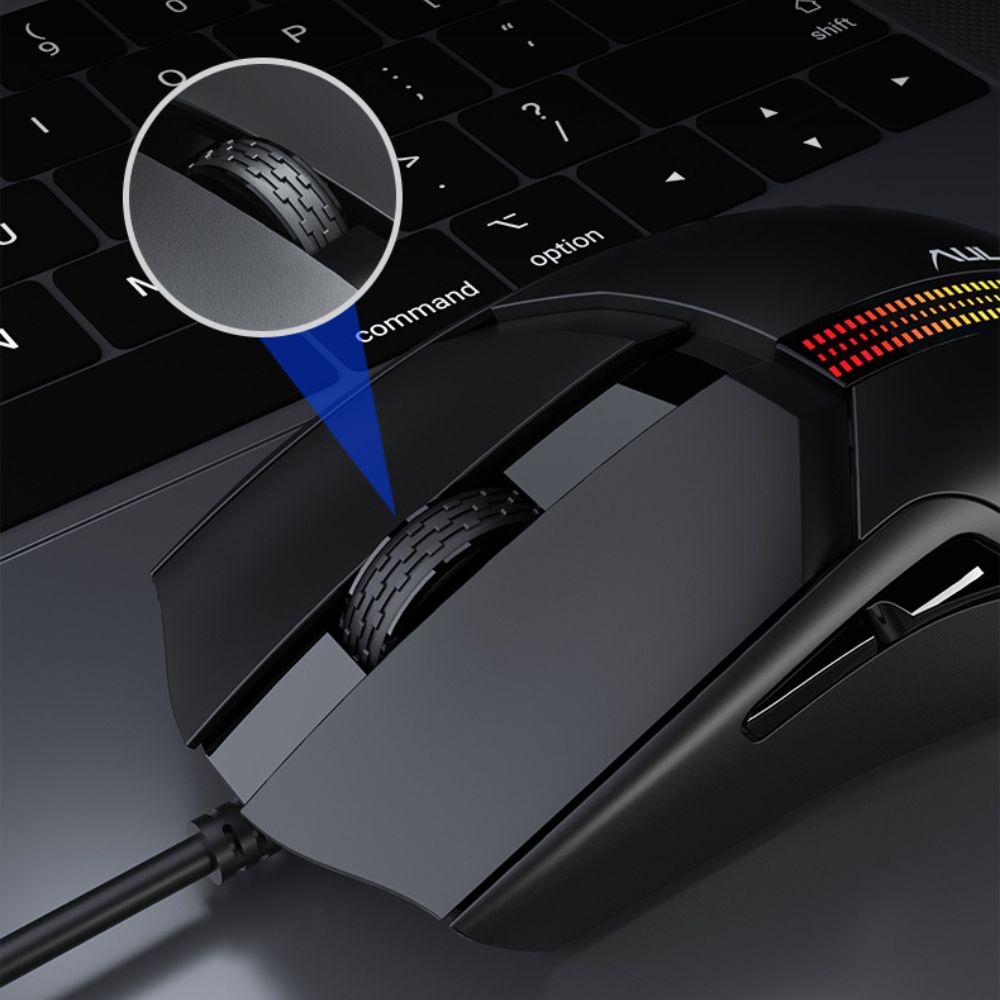 AULA F813 PRO Wired gaming mouse with 7 keys