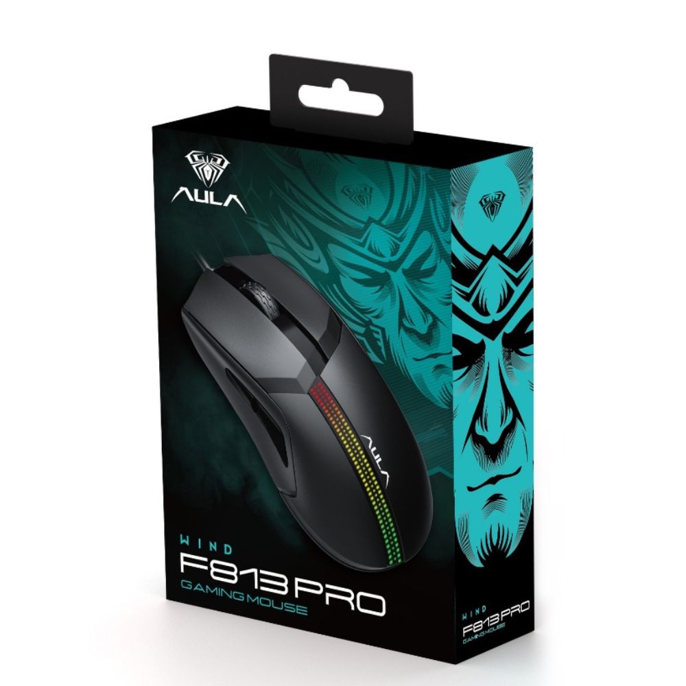AULA F813 PRO Wired gaming mouse with 7 keys