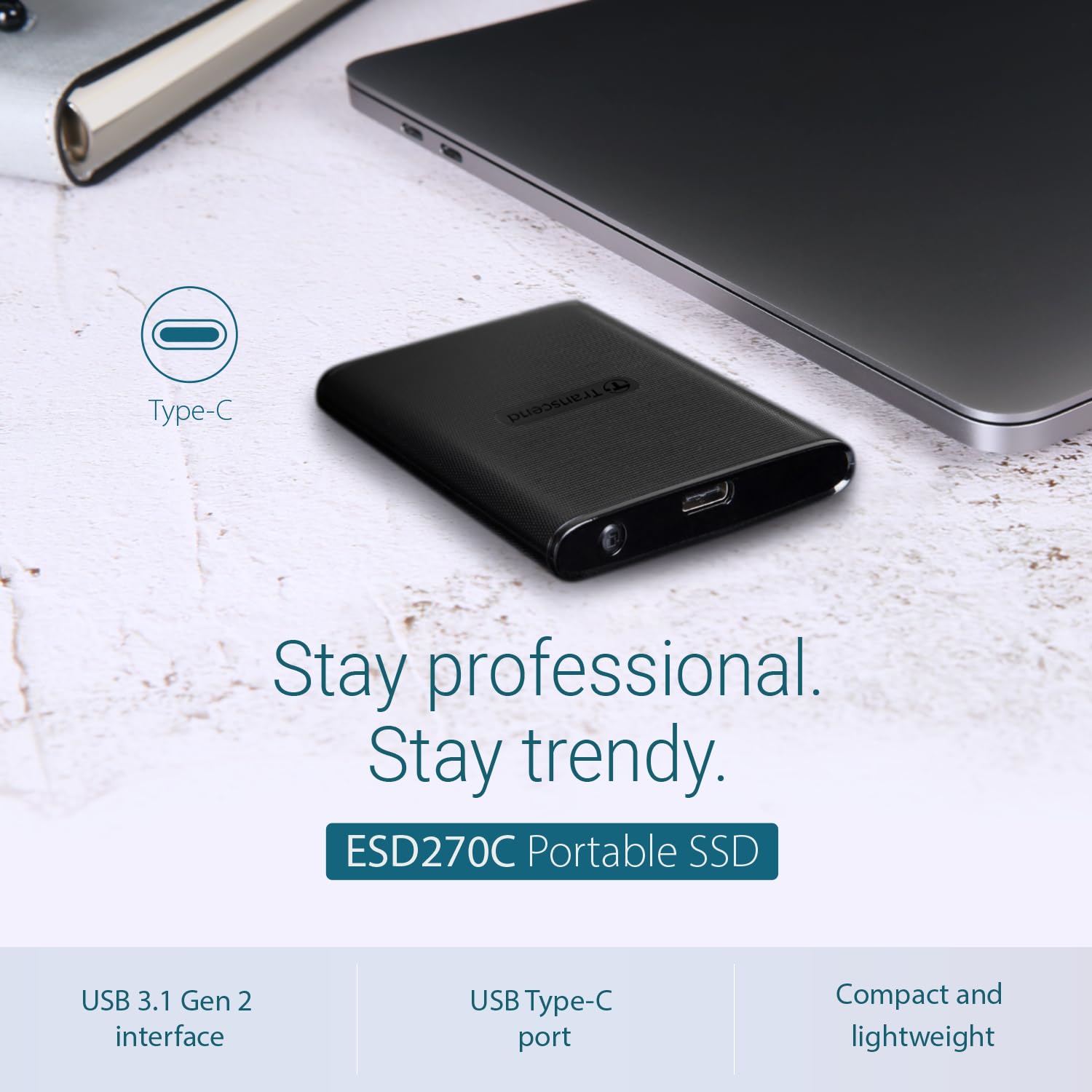 TRANSCEND EXTERNAL SSD ESD270C USB3.1