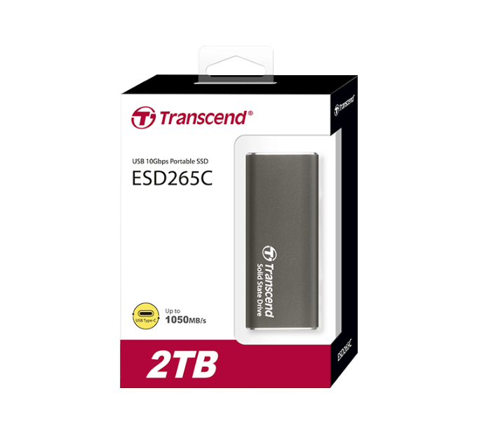 TRANSCEND EXTERNAL SSD ESD265C USB 10GBPS TYPE C