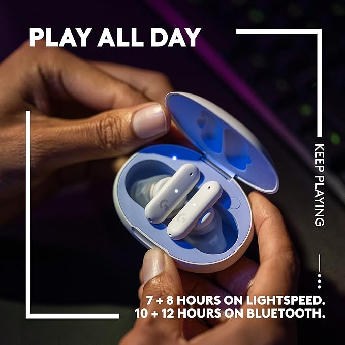 Logitech FITS True Wireless Gaming Earbuds - BLACK - 2.4GHZ/BT