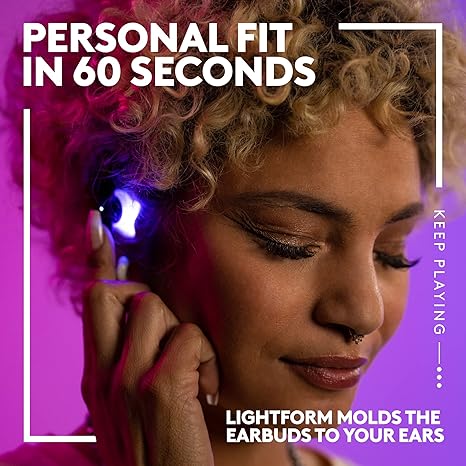 Logitech FITS True Wireless Gaming Earbuds - BLACK - 2.4GHZ/BT