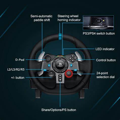 LOGITECH G29 Driving Force Racing Wheel for PlayStation and PC UK