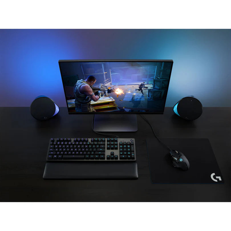 Logitech G560 LIGHTSYNC PC Gaming Speakers – 2.1 Surround Sound with RGB Lighting, 120W RMS, USB, Bluetooth & 7.1