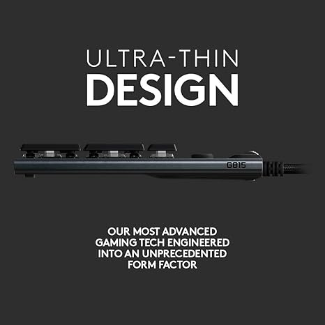 LOGITECH G815 LIGHTSPEED RGB Mechanical Gaming Keyboard –LINER- CARBON USB