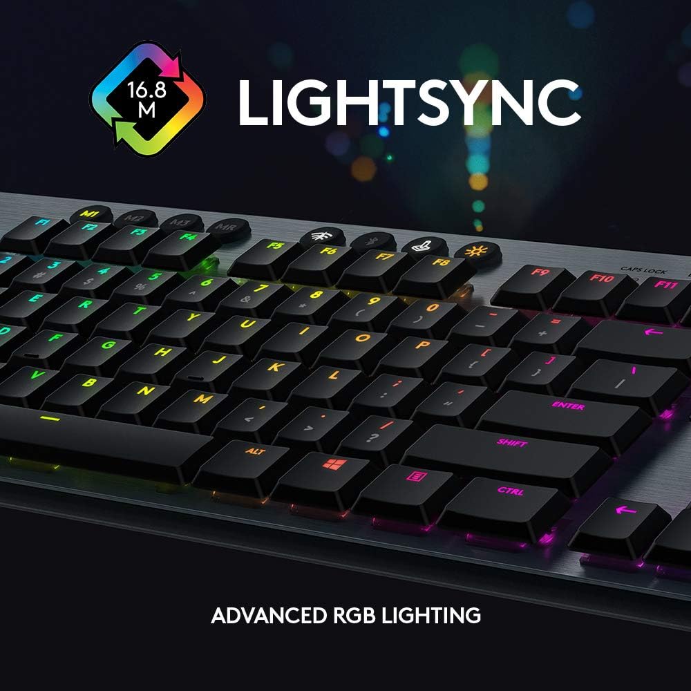 LOGITECH G815 LIGHTSPEED RGB Mechanical Gaming Keyboard – GL Tactile - CARBON