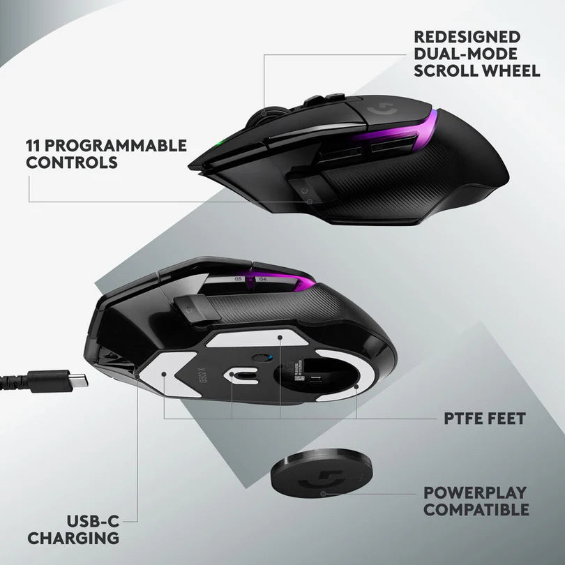 Logitech G502 X Plus LIGHTSPEED Wireless RGB Gaming Mouse