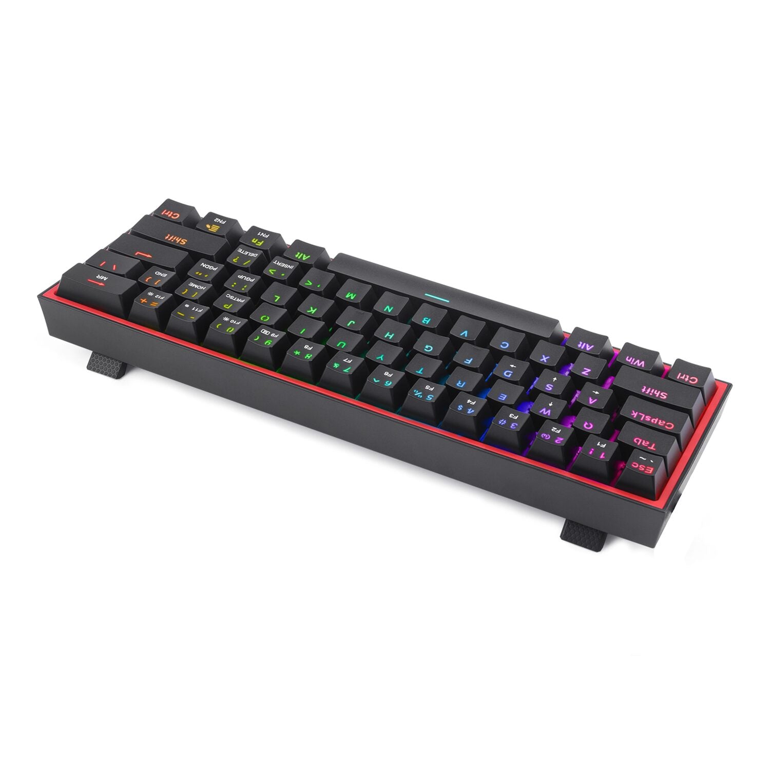 REDRAGON K617- WIRED 61KEY KEYBOARD BLACK-RED