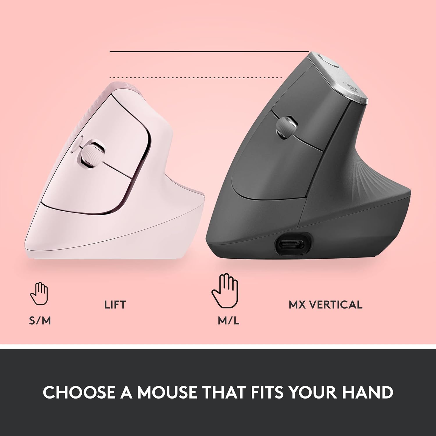 LOGITECH Lift Bluetooth VERTICAL Ergonomic MOUSE