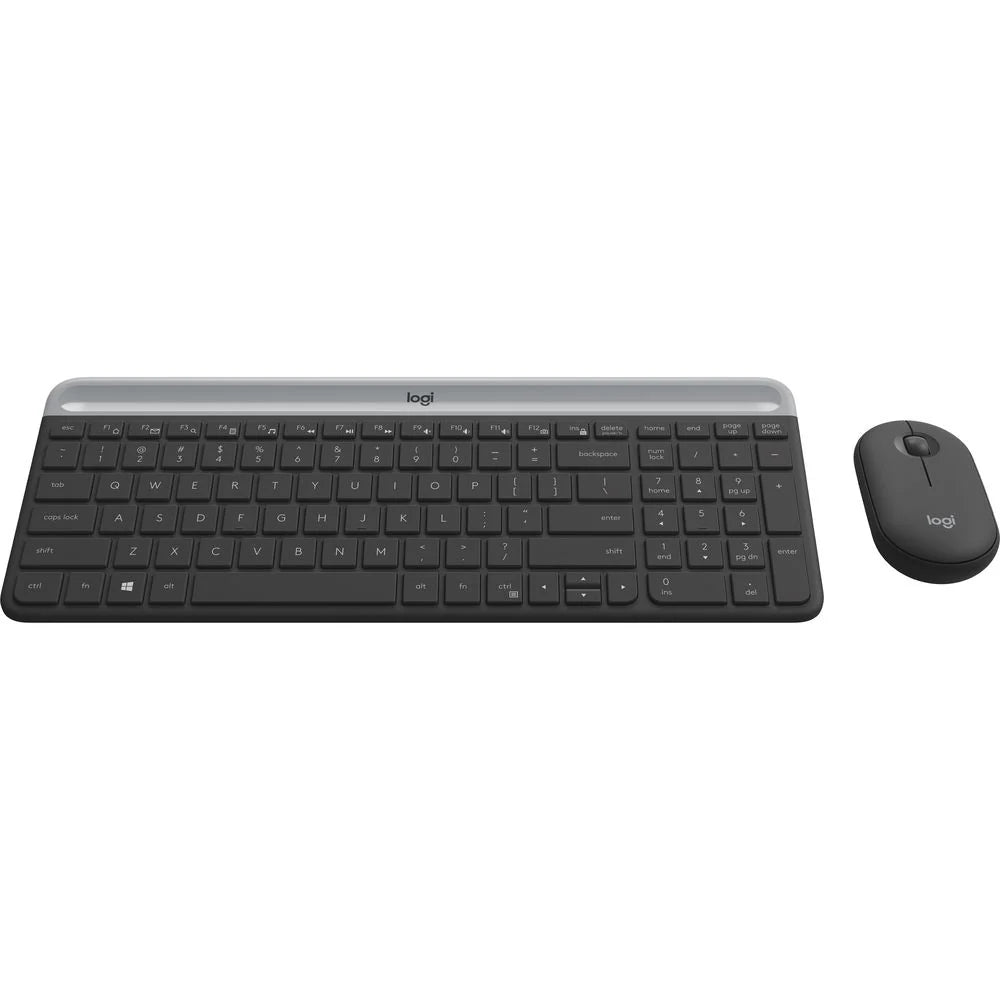 Logitech MK470 Slim Wireless Keyboard and Mouse Combo - Arabic