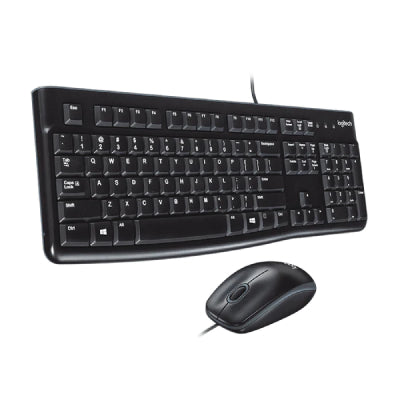 Logitech MK120 Wired Keyboard and Mouse Combo - Arabic