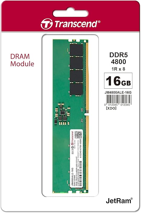 TRANSCEND RAM 16GB JM DDR5 4800-UDIMM