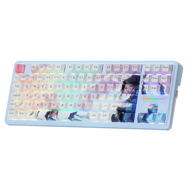 Redragon K728AK-RGB-PRO TEN-KEY-Lees Gasket wired+2.4 GB+BT Mechanical Keyboard