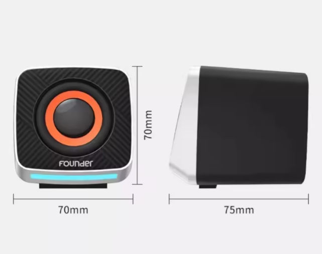 AULA A200 Multi-color Desktop Speaker 2.0 Size