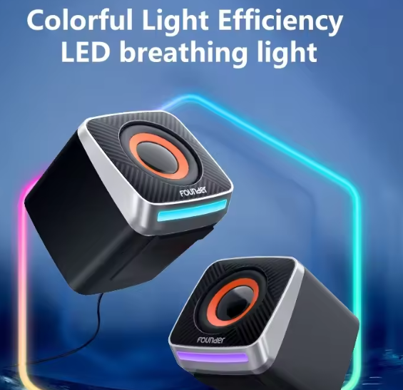 AULA A200 Multi-color Desktop Speaker 2.0 Size