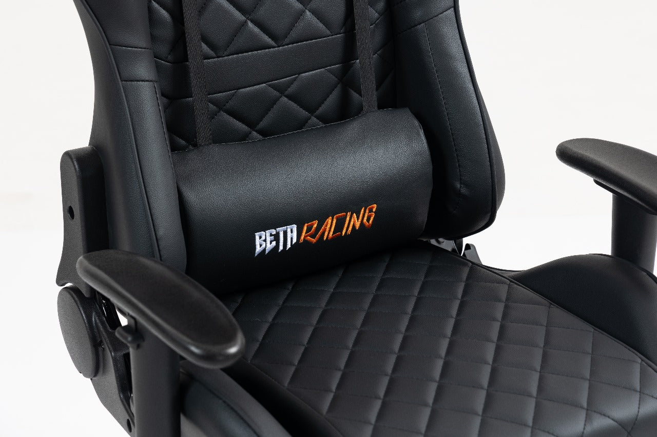 Beta Racing Gaming chair Black with Footrest