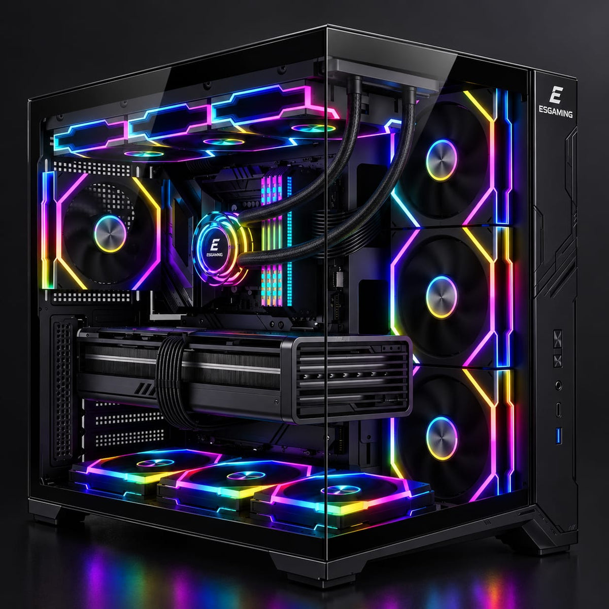 CASE ESGAMING ZEROMAX BLACK