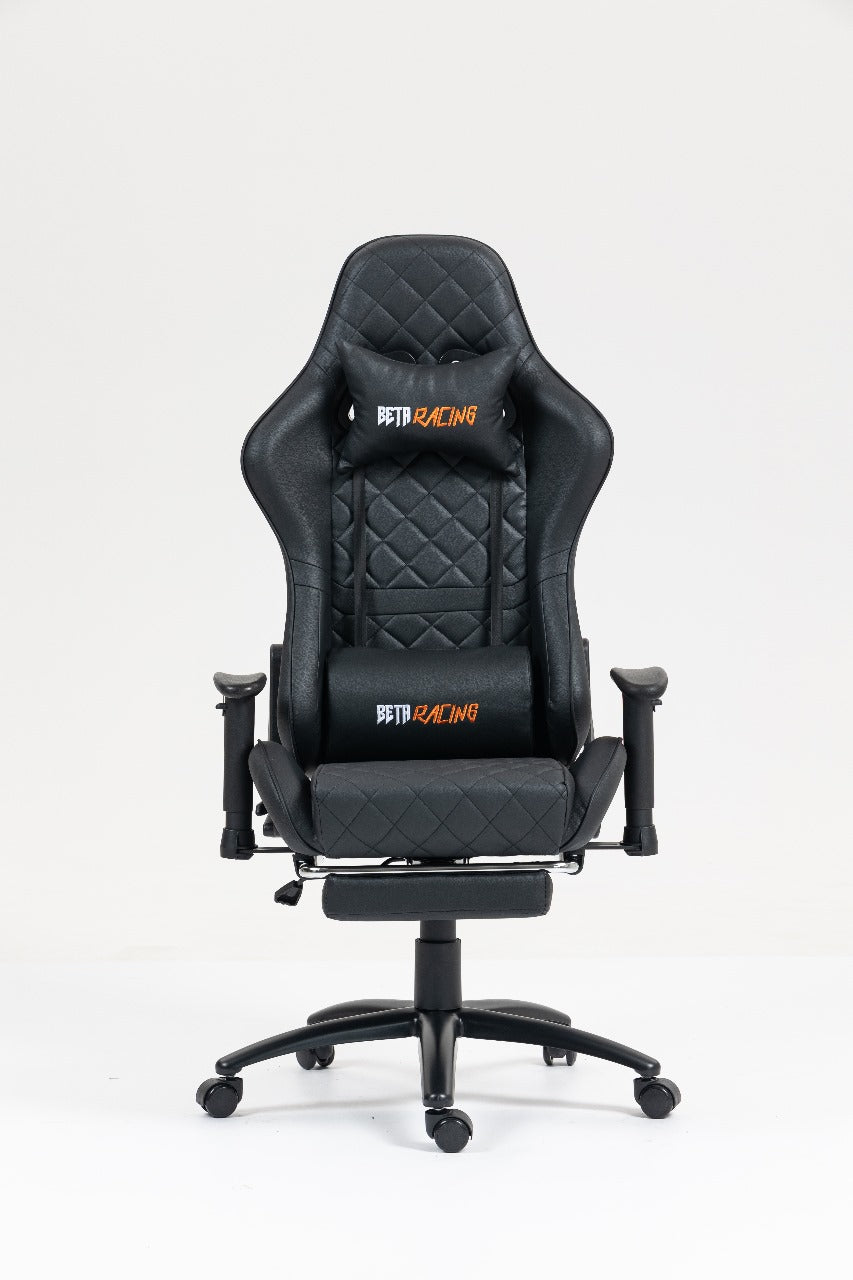 Beta Racing Gaming chair Black with Footrest