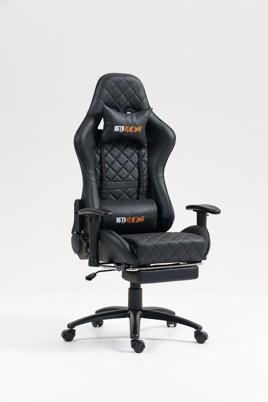 Beta Racing Gaming chair Black with Footrest