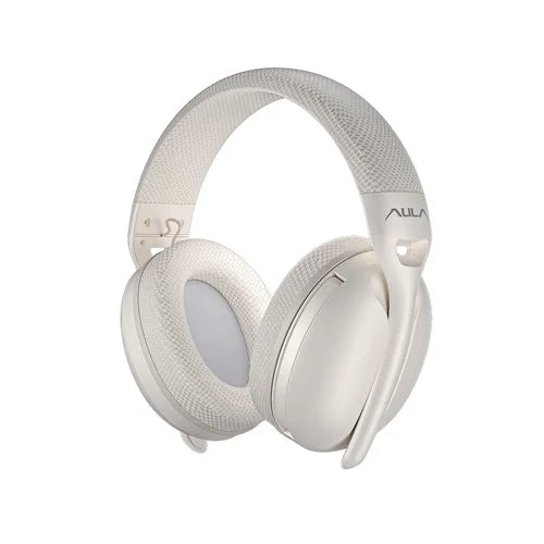 AULA S6 White Wired gaming headset Connection method 2.4G/Bluetooth/wired