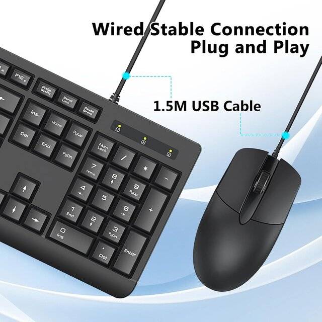 REDRAGON BS-7543 Wired Keyboard and Mouse combo, Arabic layout