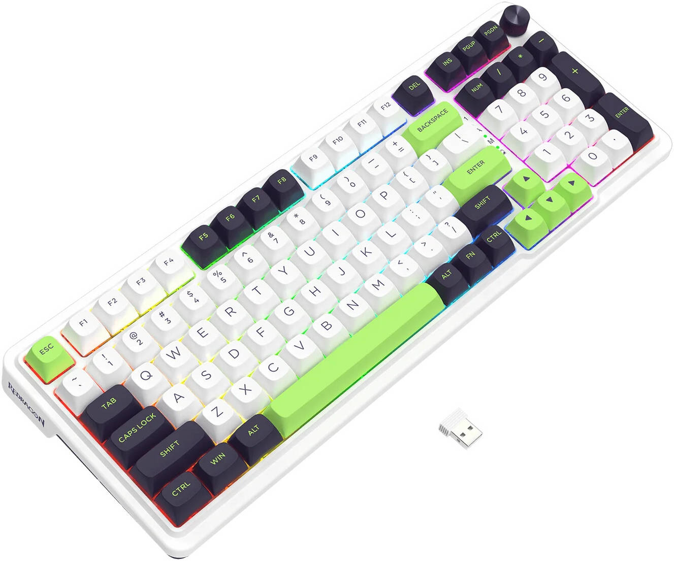 ReDragon K686WBG-RGB-MAX 98+1 Gasket wireless mechanical keyboard
