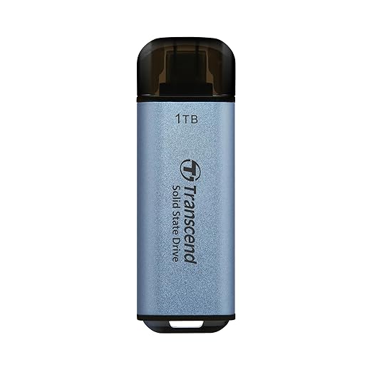 TRANSCEND 1T EXTERNAL SSD ESD300 USB 10GBPS TYPE C/A