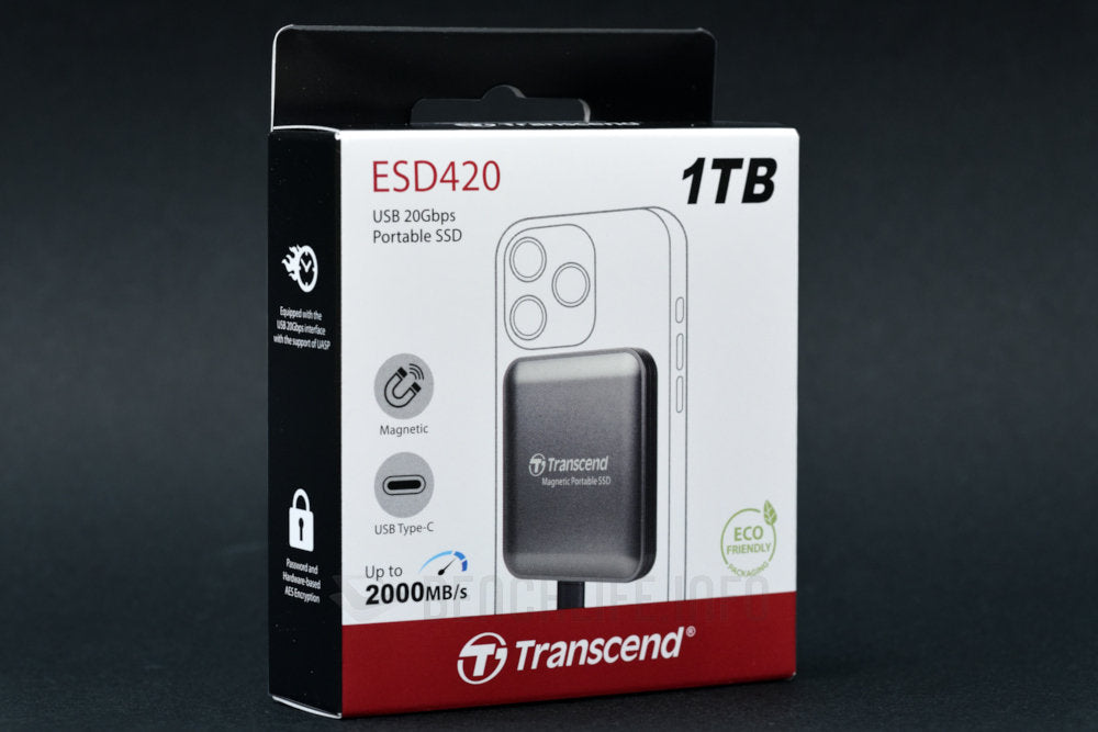 TRANSCEND  EXTERNAL SSD ESD420C USB 20GBPS IRON GREY