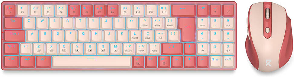 Redragon 94key low profile combo  BS-8772 (Red/Pink)