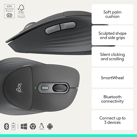 Logitech Signature Comfort Plus MK880 Keyboard and Mouse Combo - Graphite