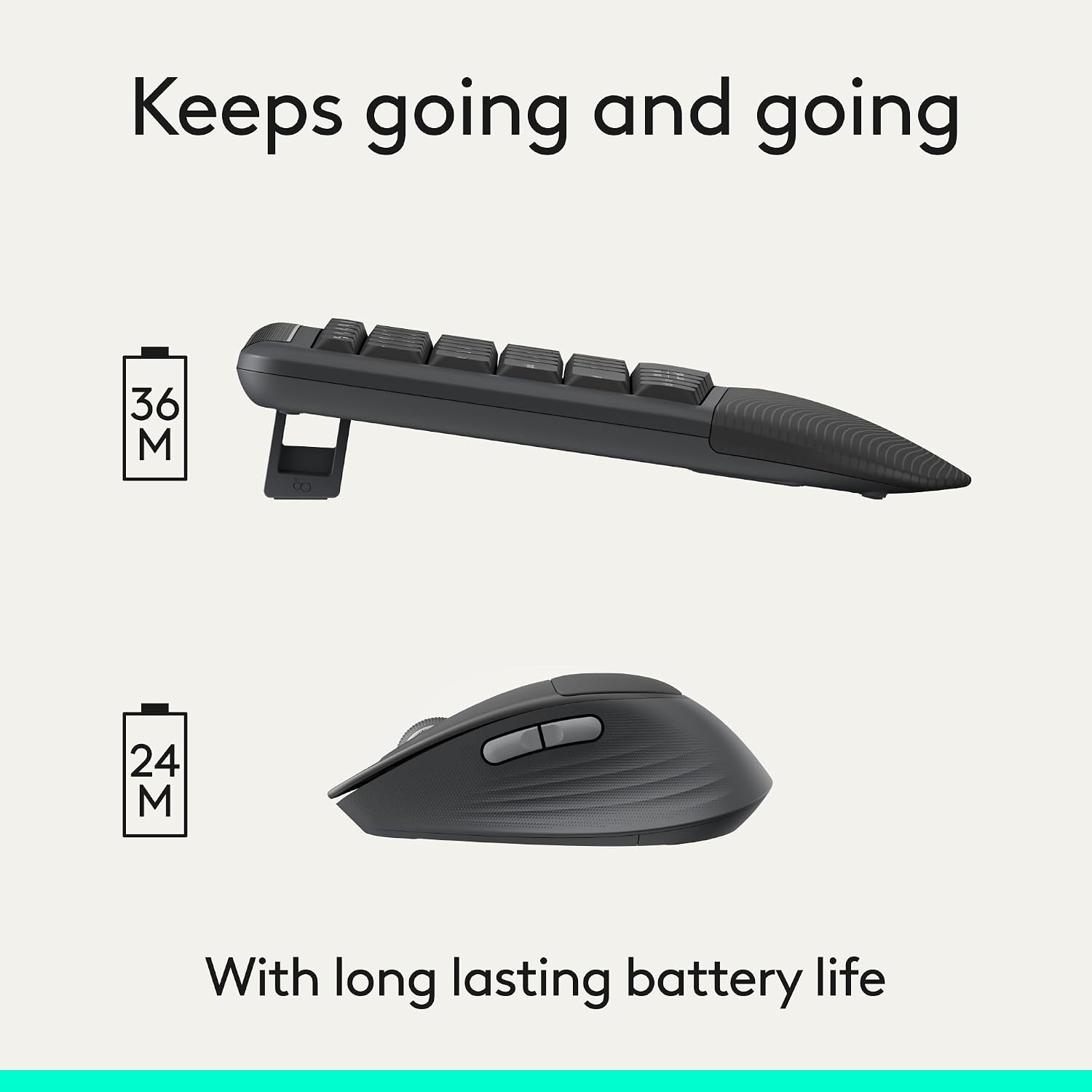 Logitech Signature Comfort Plus MK880 Keyboard and Mouse Combo - Graphite