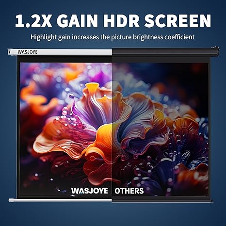 MOTORIZED PROJECTOR SCREEN 120"*120"