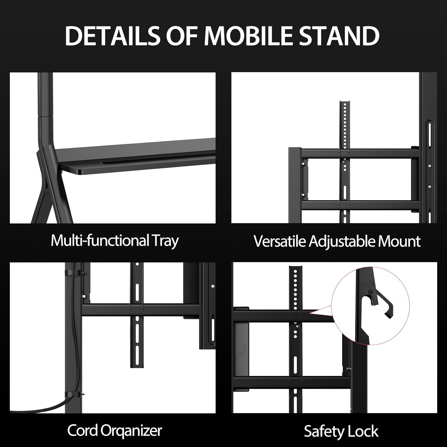 JAV Mobile Stand ST33-M 65"-98"