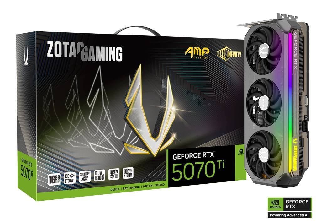 VGA ZOTAC RTX 5070 TI AMP EXTREME INFINITY OC 16G