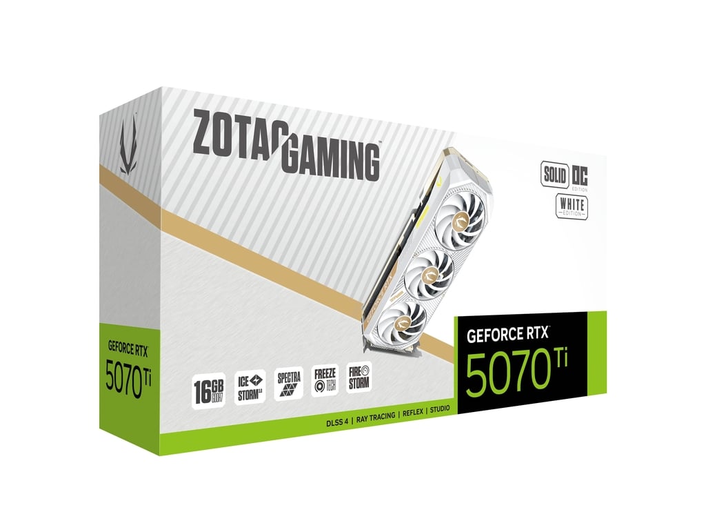 VGA ZOTAC RTX 5070 AMP WHITE ED 12G