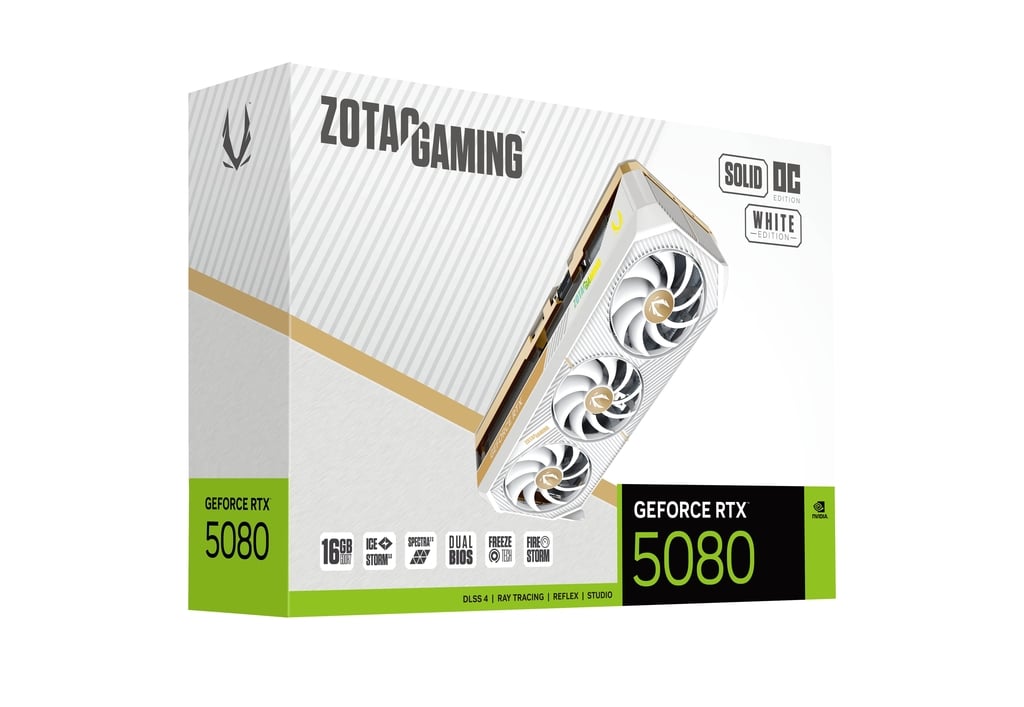 RTX 5080 ZOTAC GAMING SOLID 16G OC WHITE