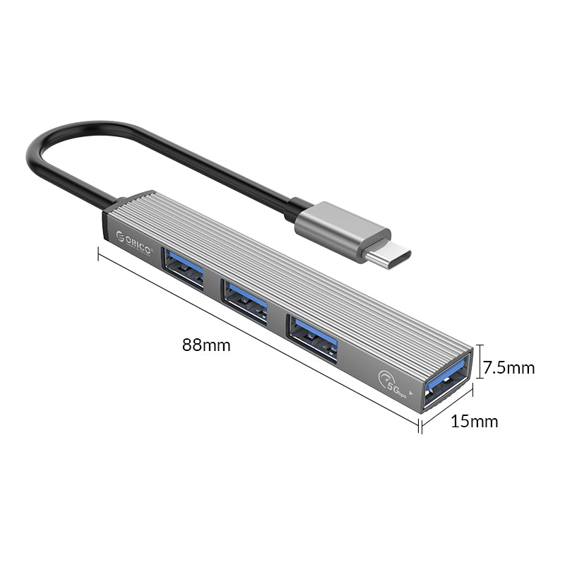 ORICO AH-A13-GY Type-C to USB3.0 HUB