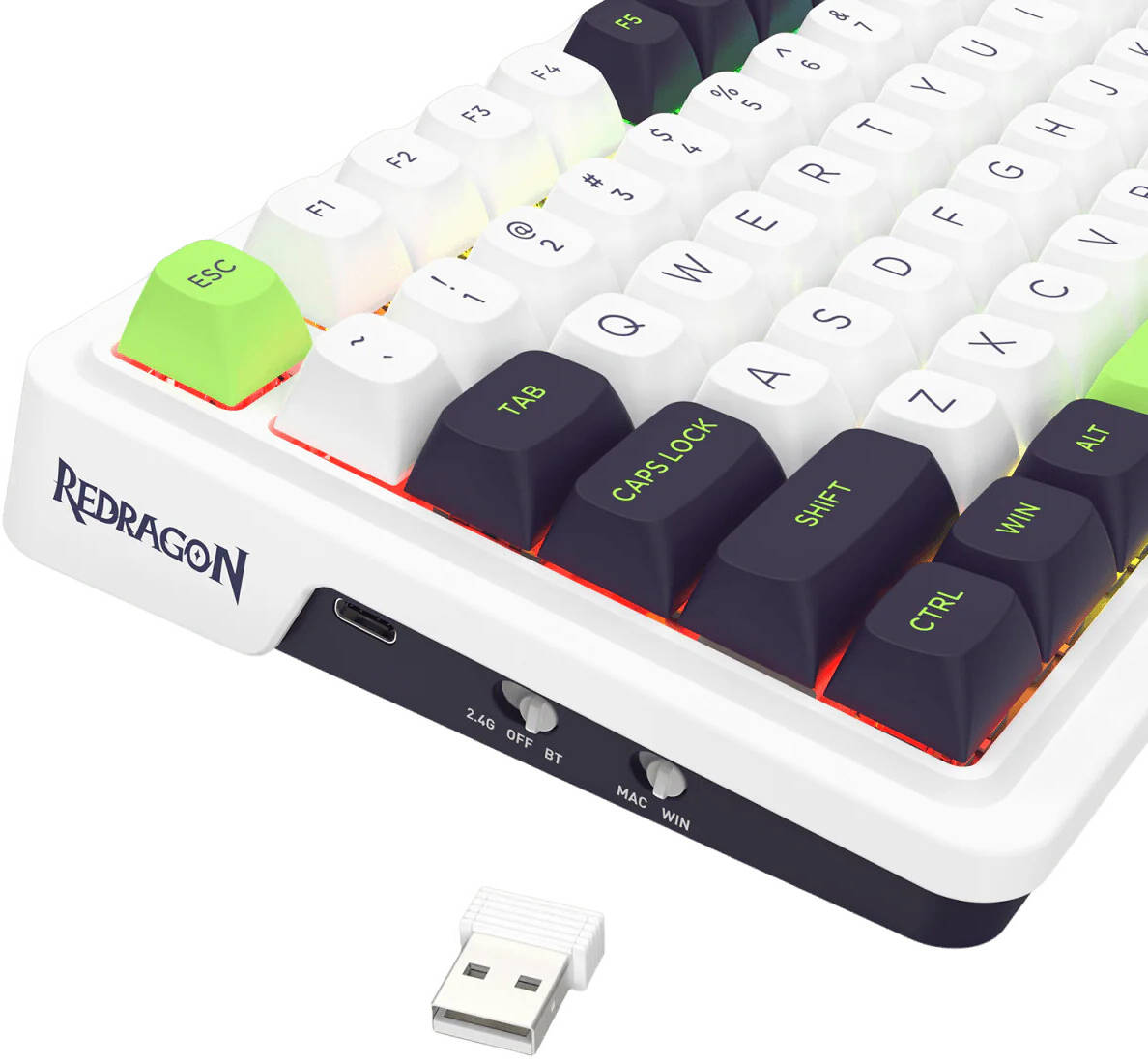 ReDragon K686WBG-RGB-MAX 98+1 Gasket wireless mechanical keyboard