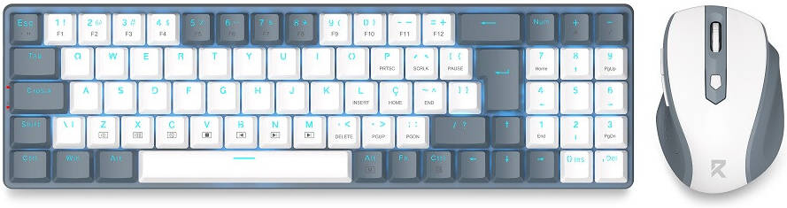 Redragon 94key low profile combo BS-8772 (Grey/White)