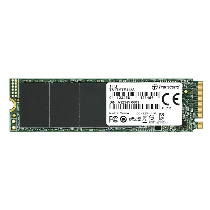 Transcend NVMe PCIe Gen3 x4 MTE112S M.2 SSD Solid State Drive TSMTE112S