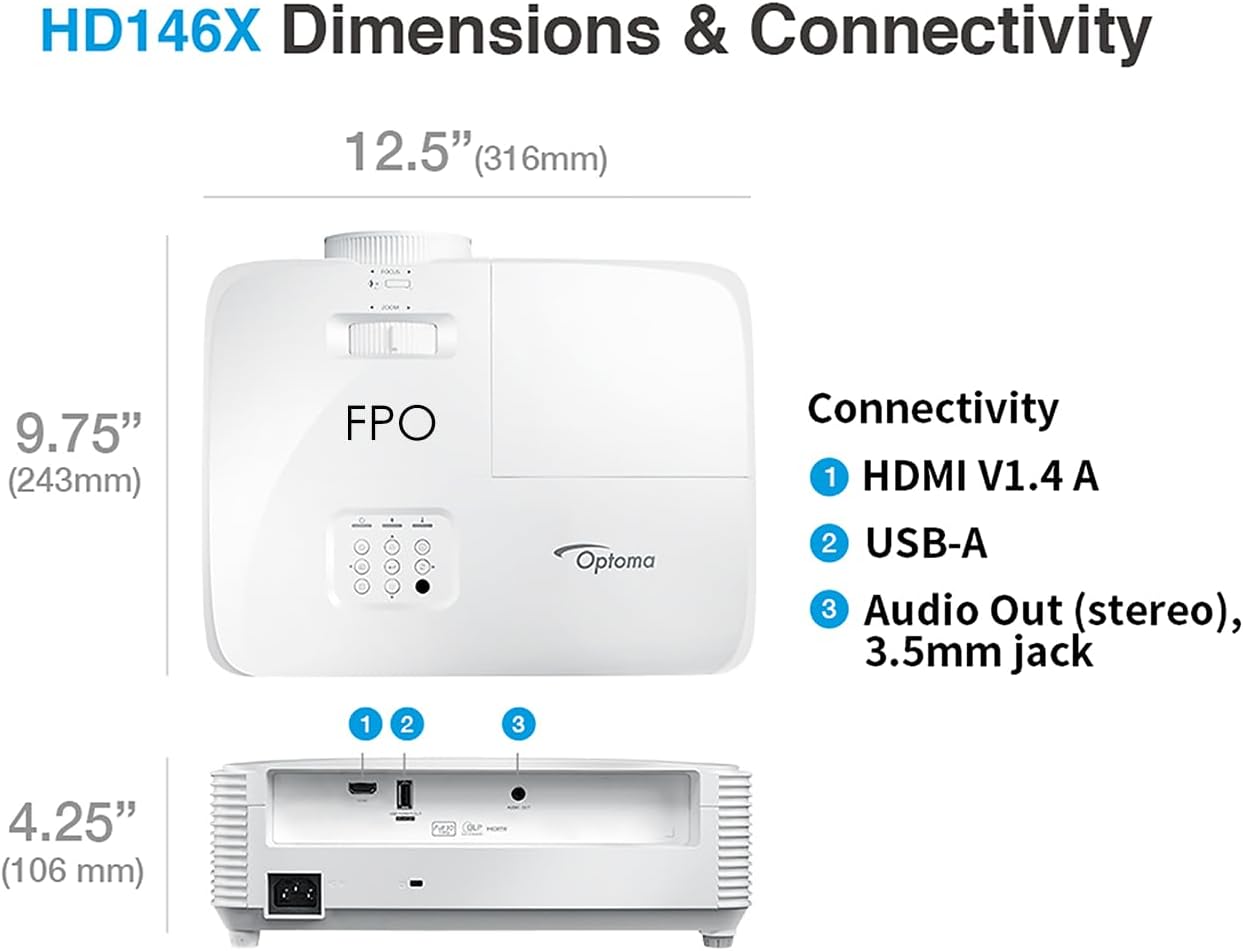 DATA SHOW OPTOMA FULL HD 146X