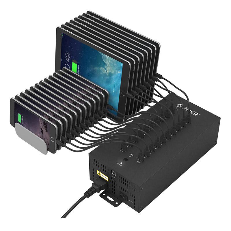 ORICO IH20P-BK Industrial 20 Port USB2.0 HUB