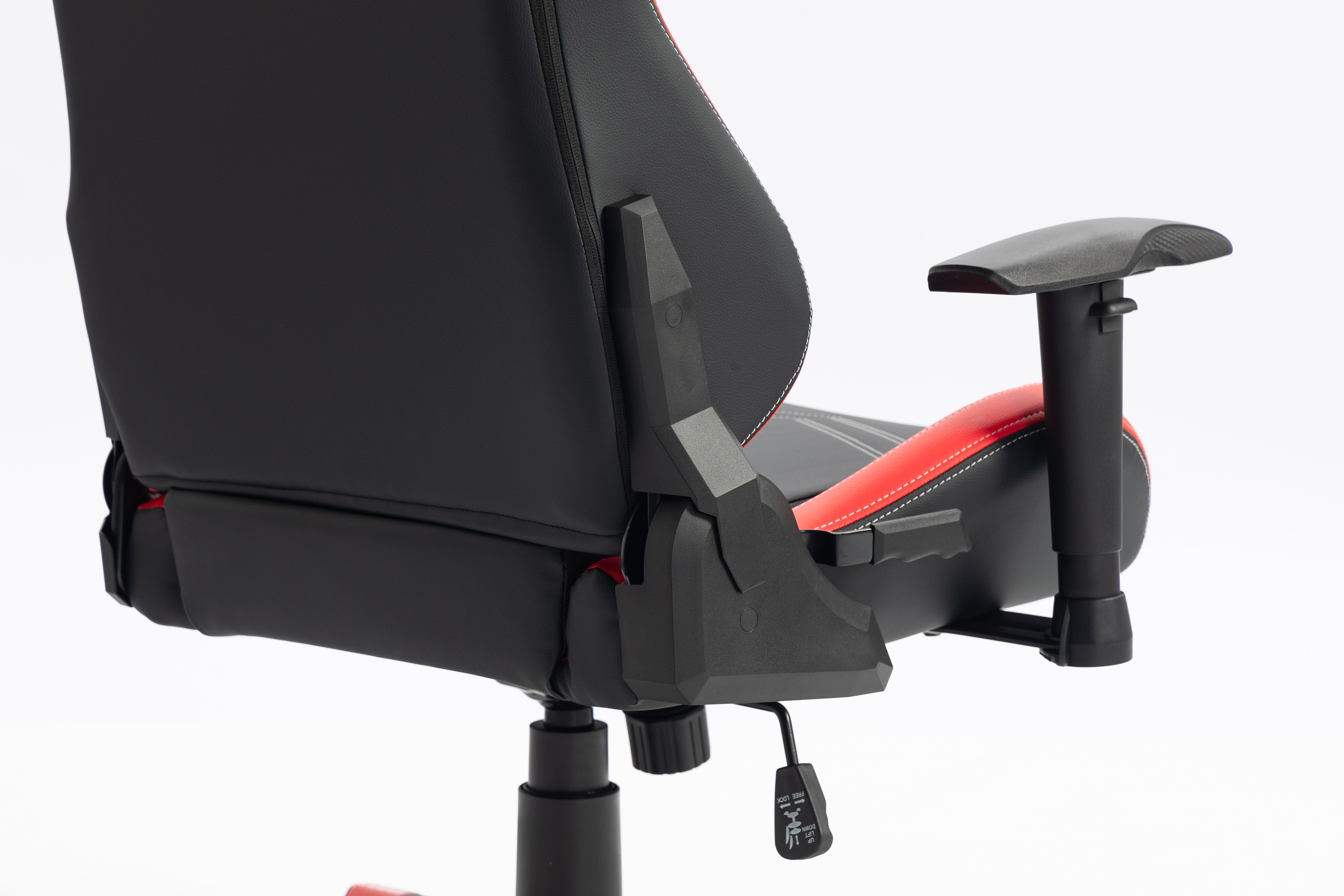 Gaming chair LK-2589-1 BLACK-RED with headrest