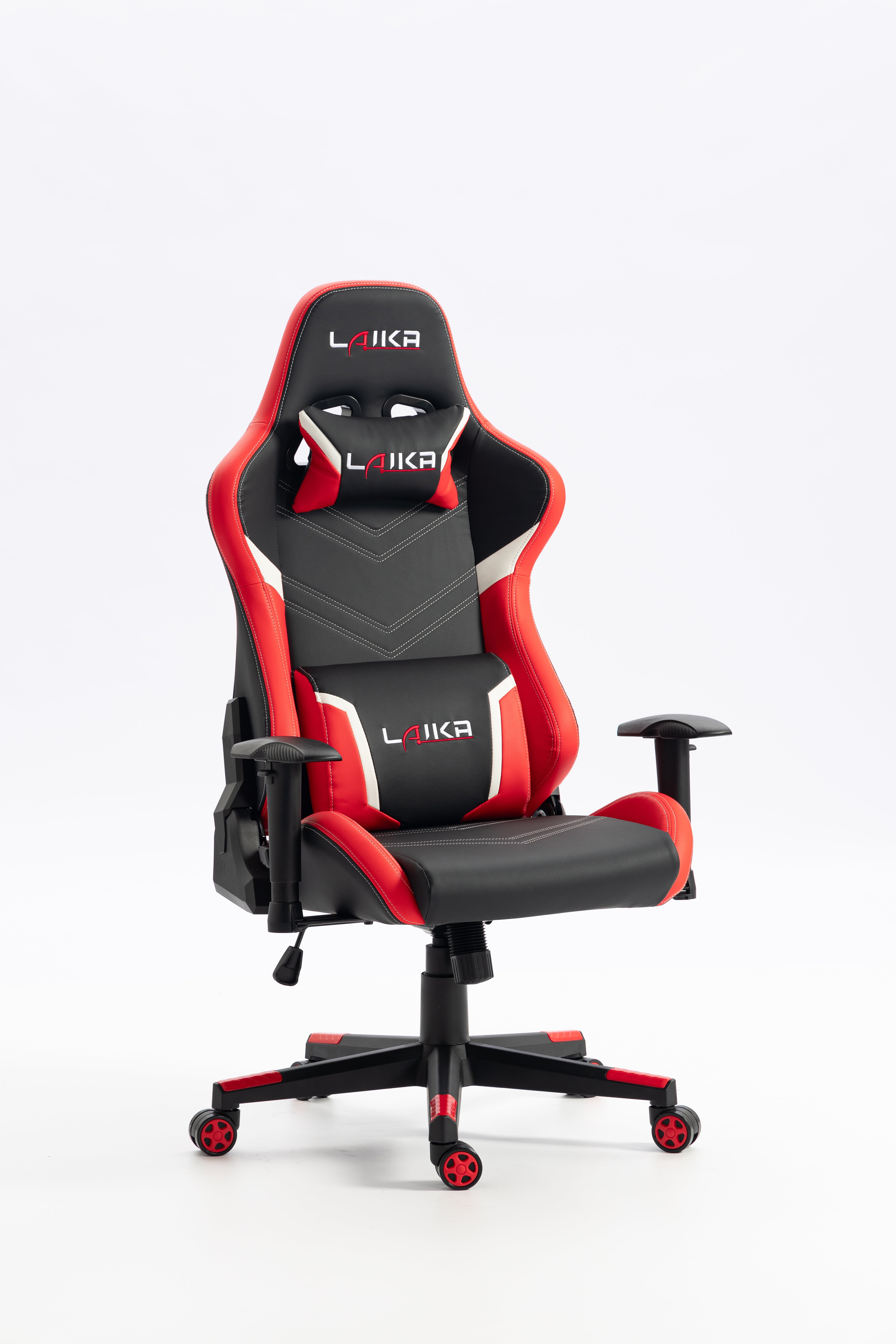 Gaming chair LK-2589-1 BLACK-RED with headrest