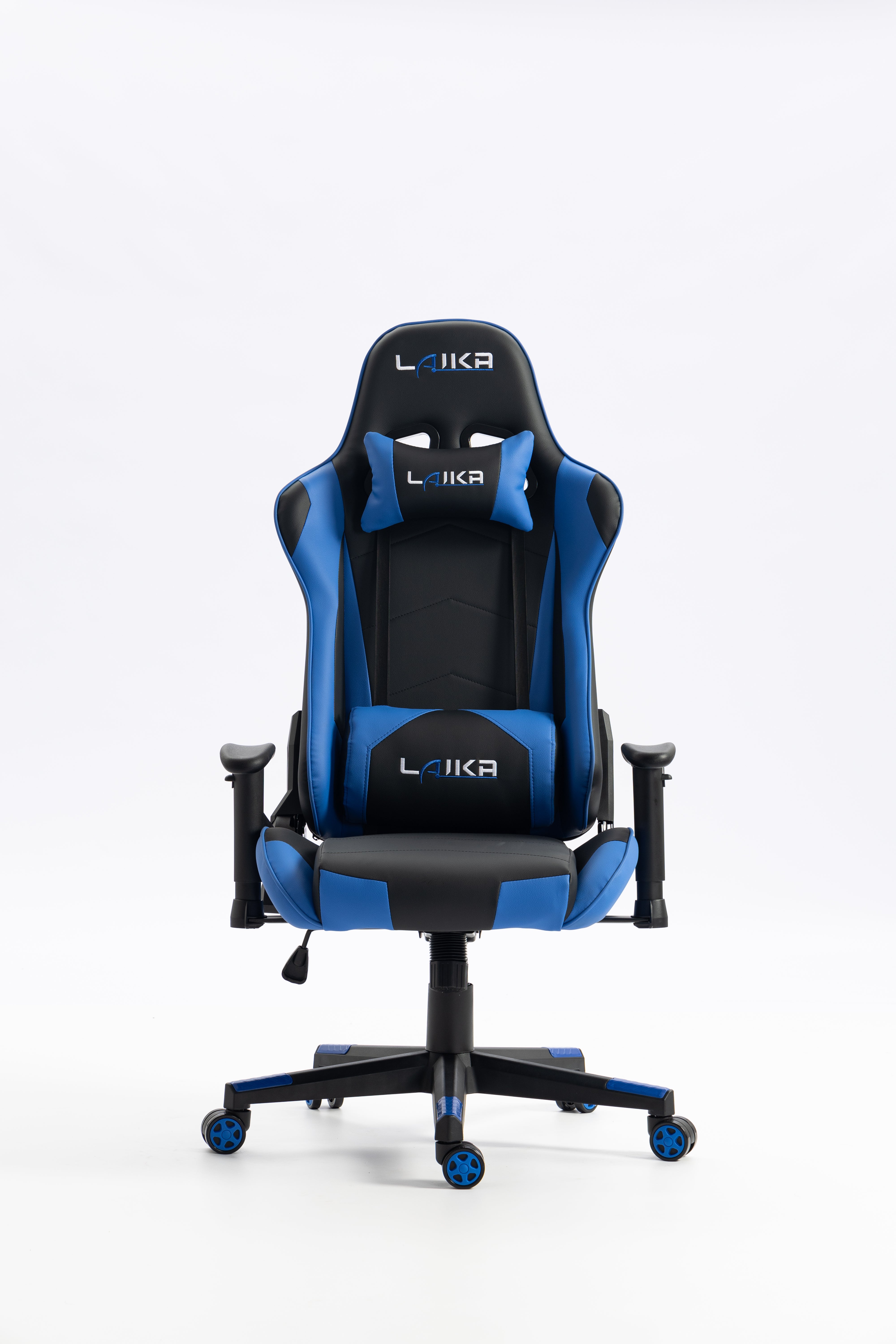 Gaming chair LK-2171 BLACK- BLUE with Headrest