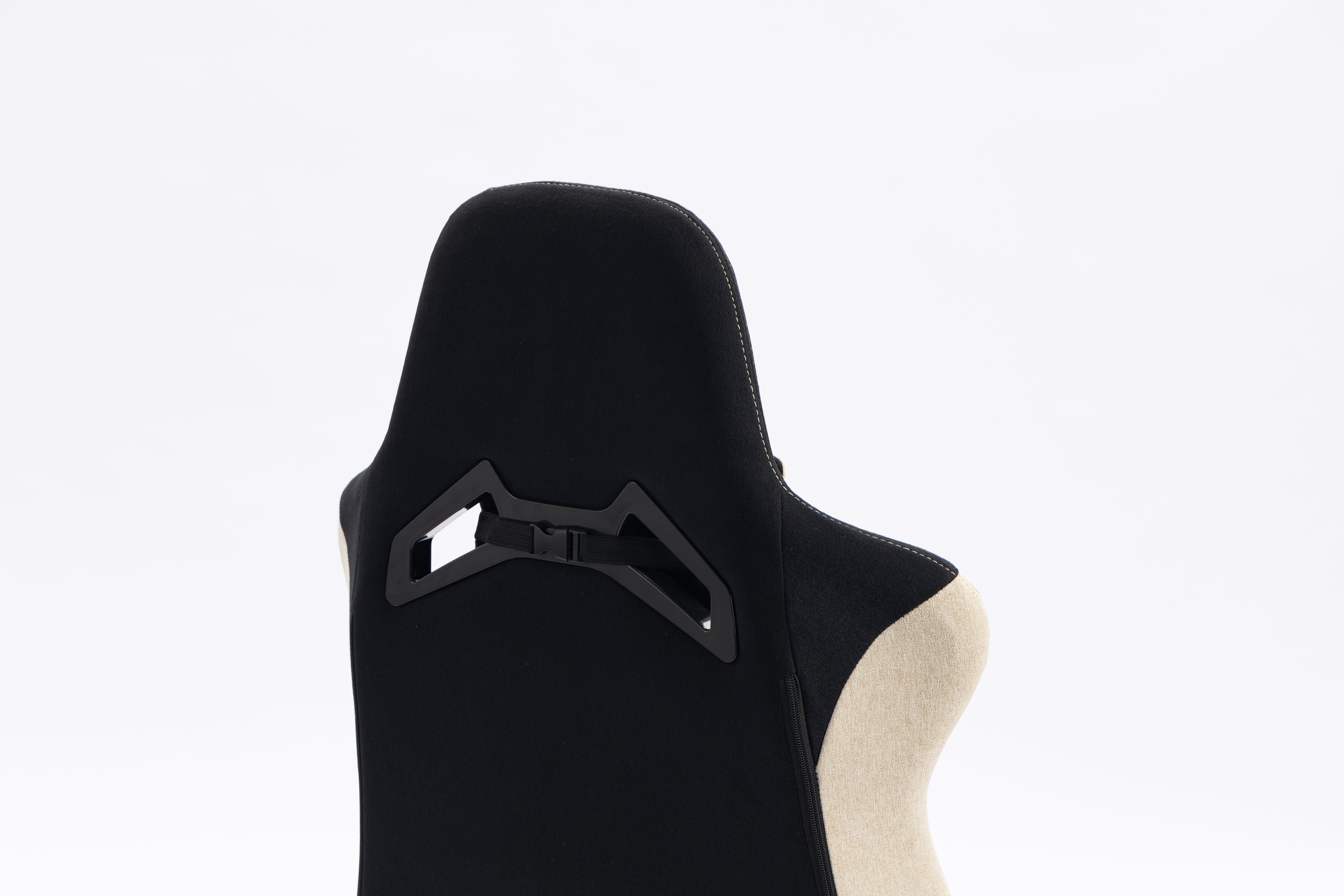 Gaming chair LK-2531T BLACK- BEIGE With Footrest