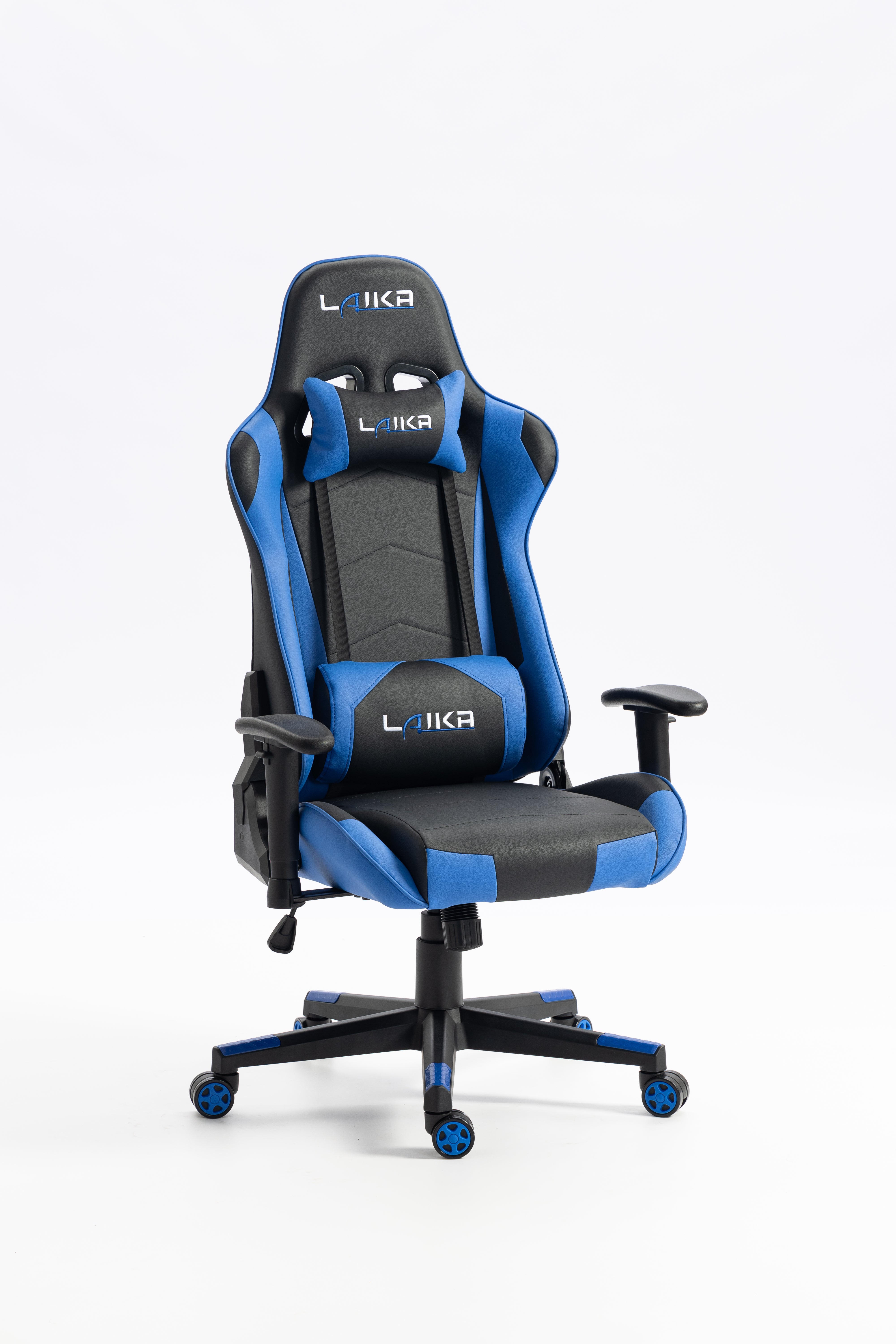 Gaming chair LK-2171 BLACK- BLUE with Headrest