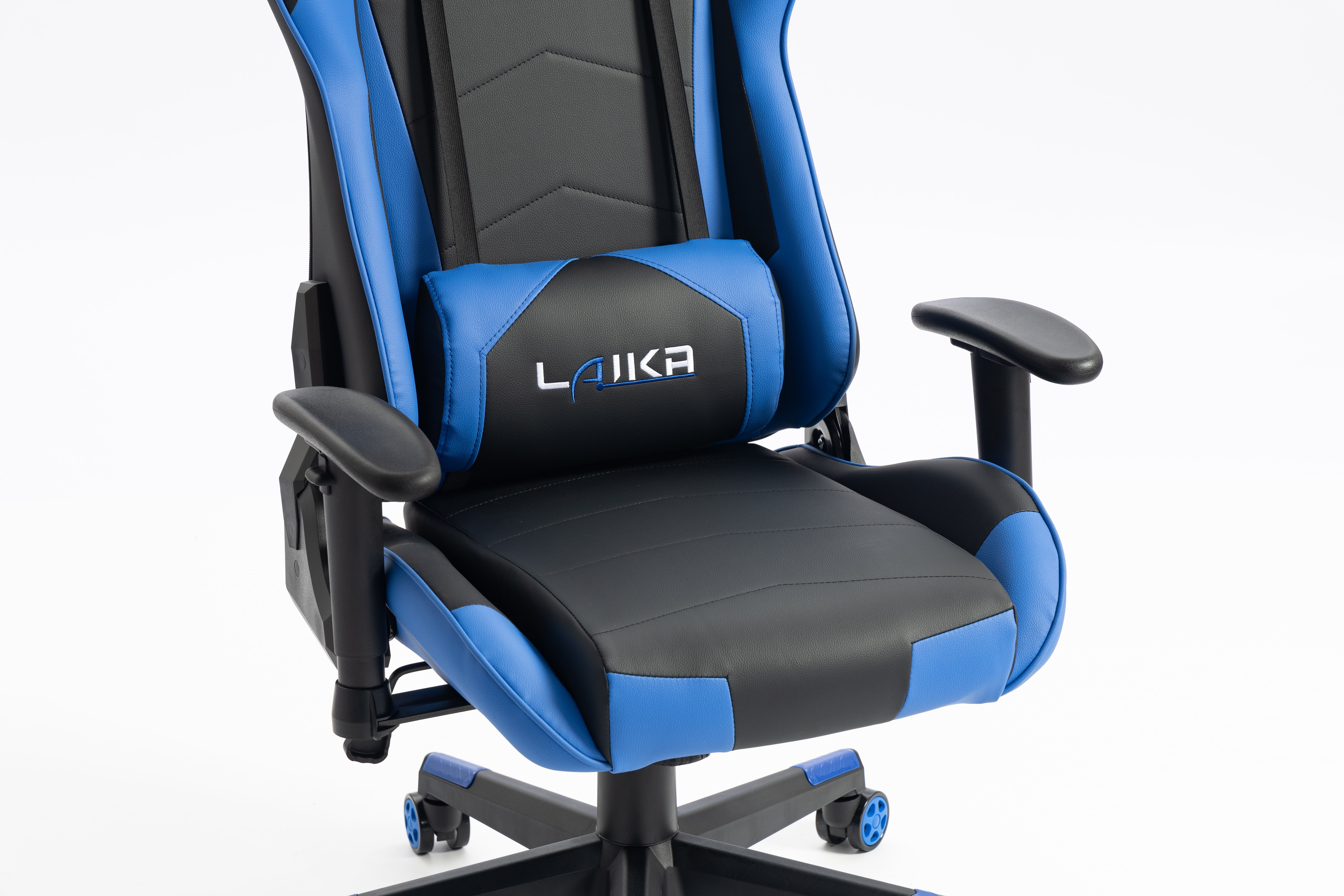 Gaming chair LK-2171 BLACK- BLUE with Headrest